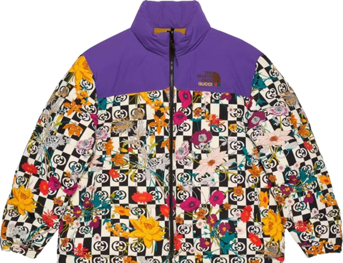 Gucci × The North Face Floral Down Jacket