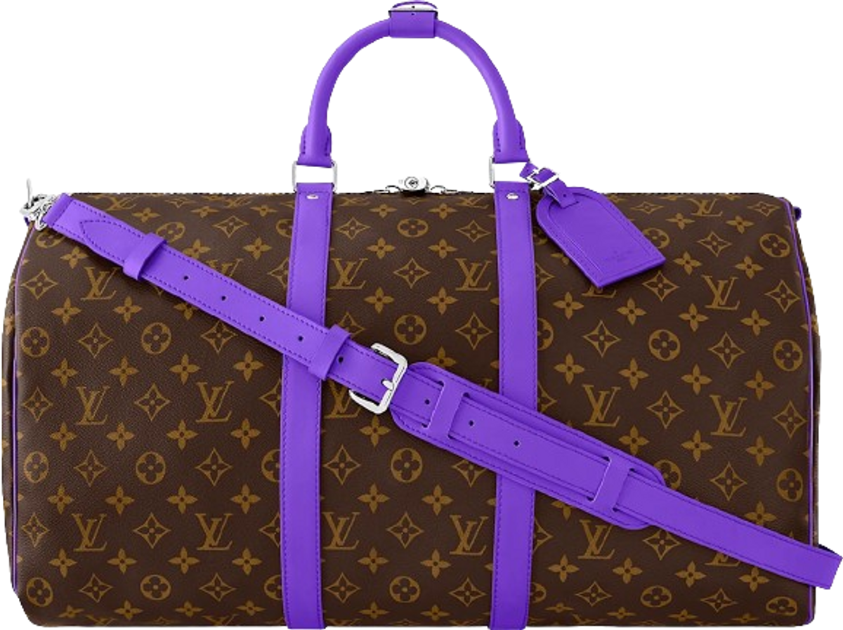 Louis Vuitton Keepall Bandouliere 50 Monogram Macassar Brown Bag