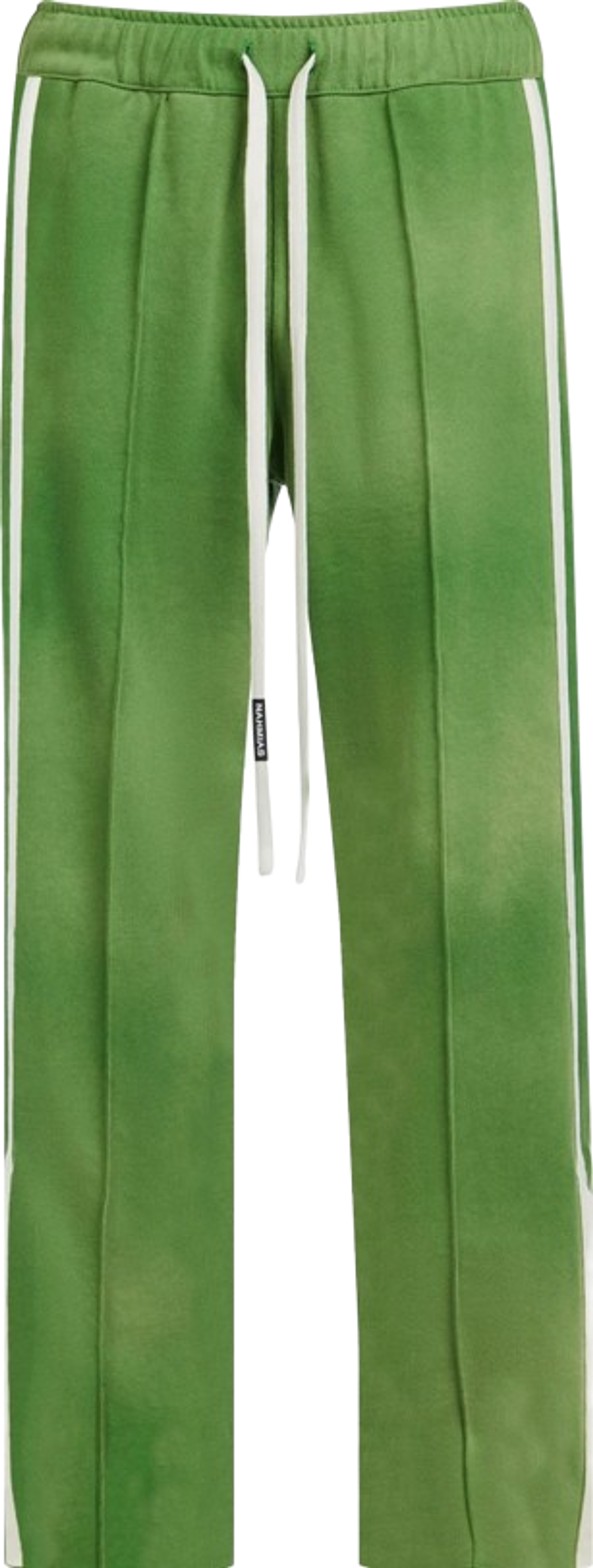 Nahmias Green & White-Stripe Heavy Trackpants