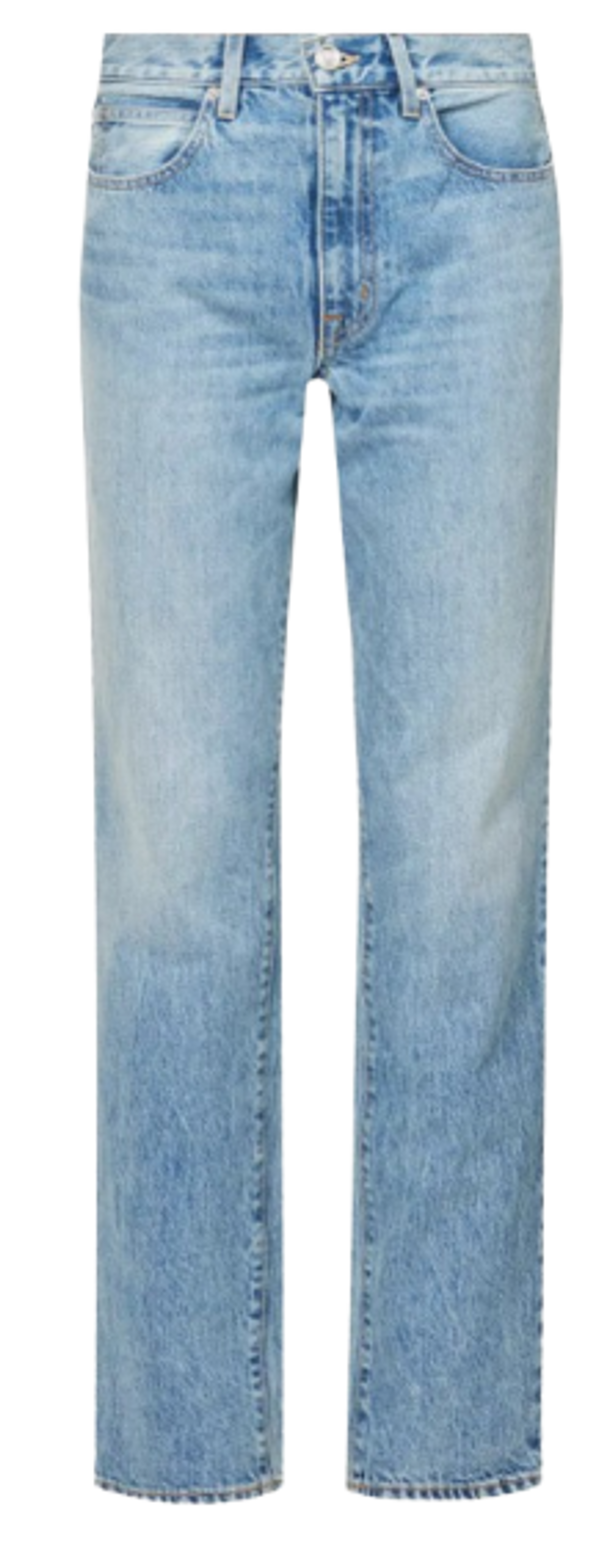 Slvrlake Light Denim Lennox Faded Mid-rise Straight-leg Jeans