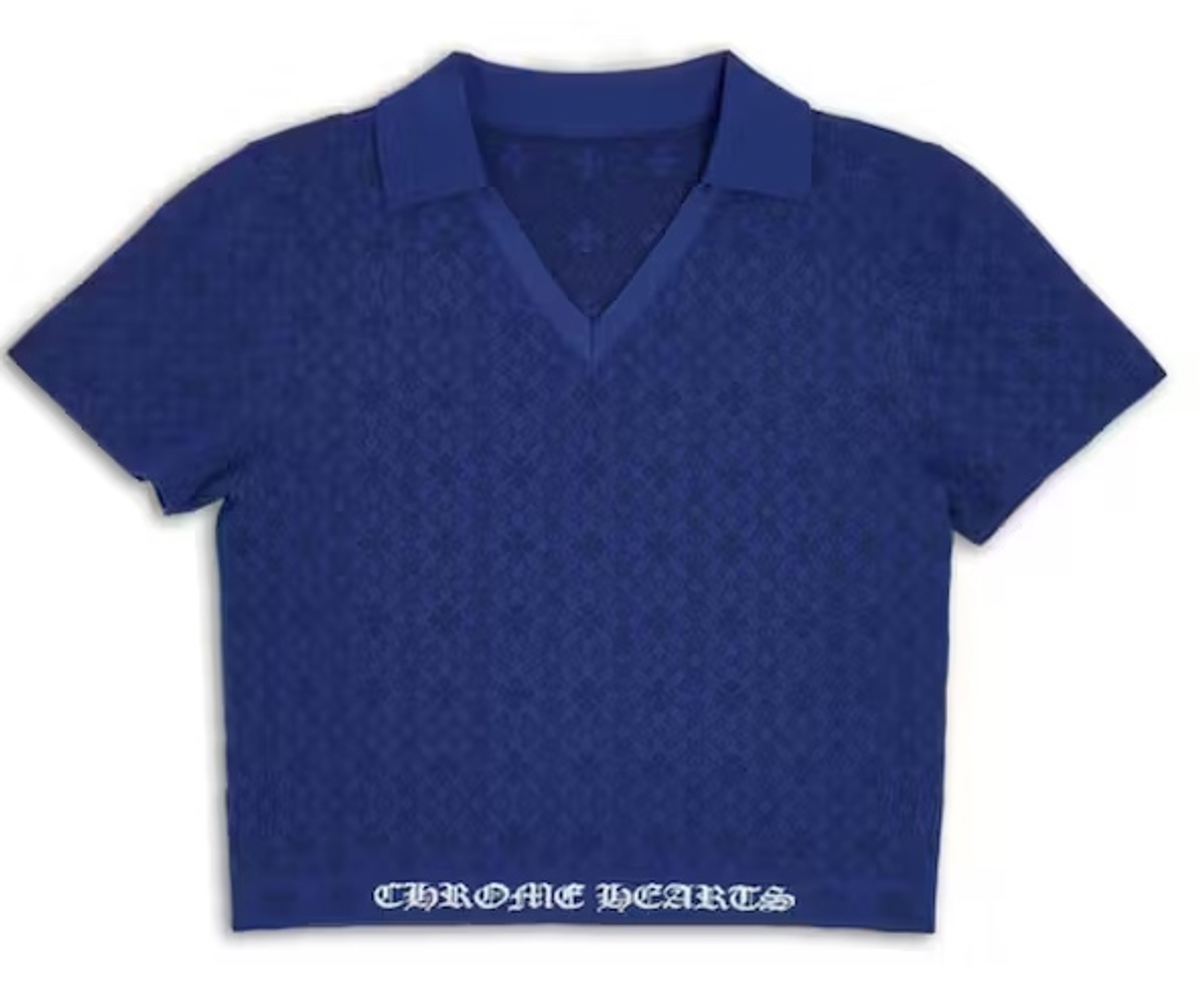 Chrome Hearts Match Point V Neck Polo Shirt