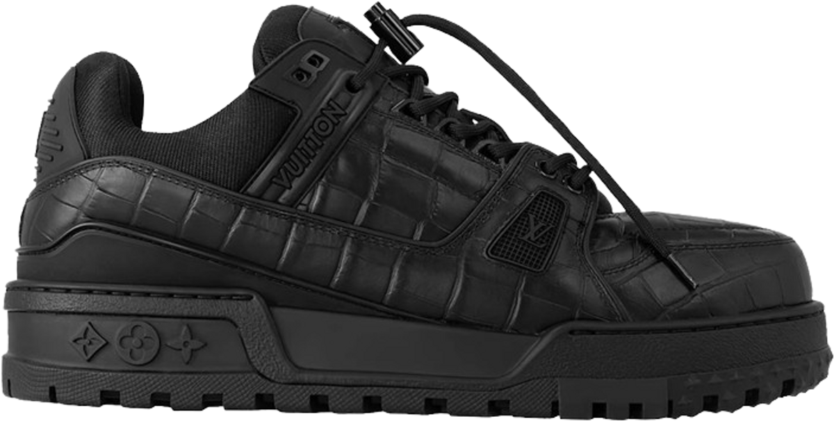 Louis Vuitton LV Maxi Trainer – Purple Croc-Effect Leather