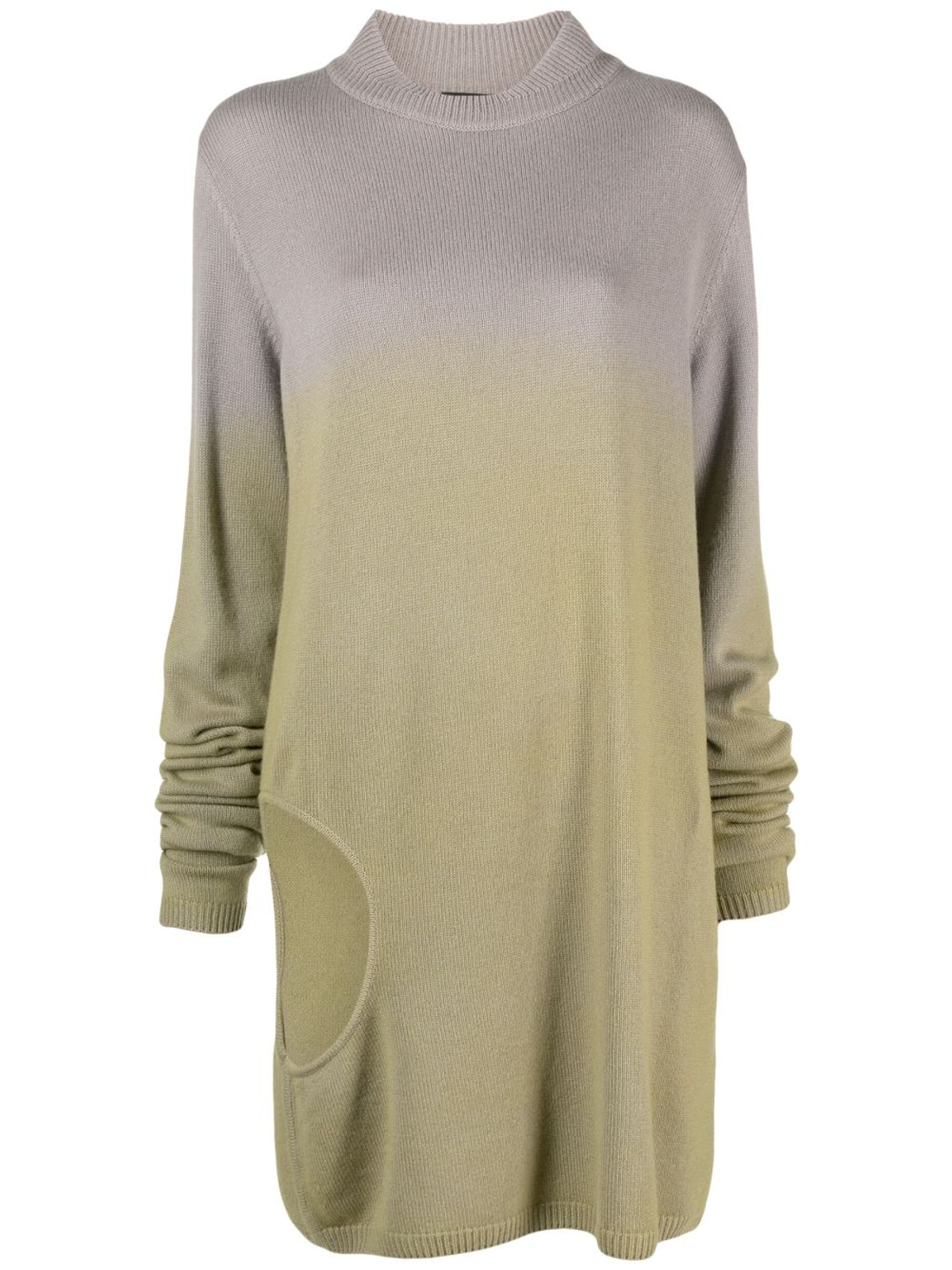 Moncler × Rick Owens Grey Subhuman Cut-out Jumper