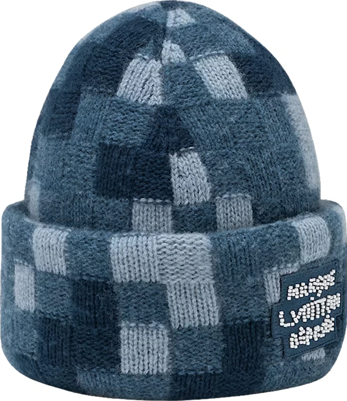 Louis Vuitton Blue Damier Camo Beanie