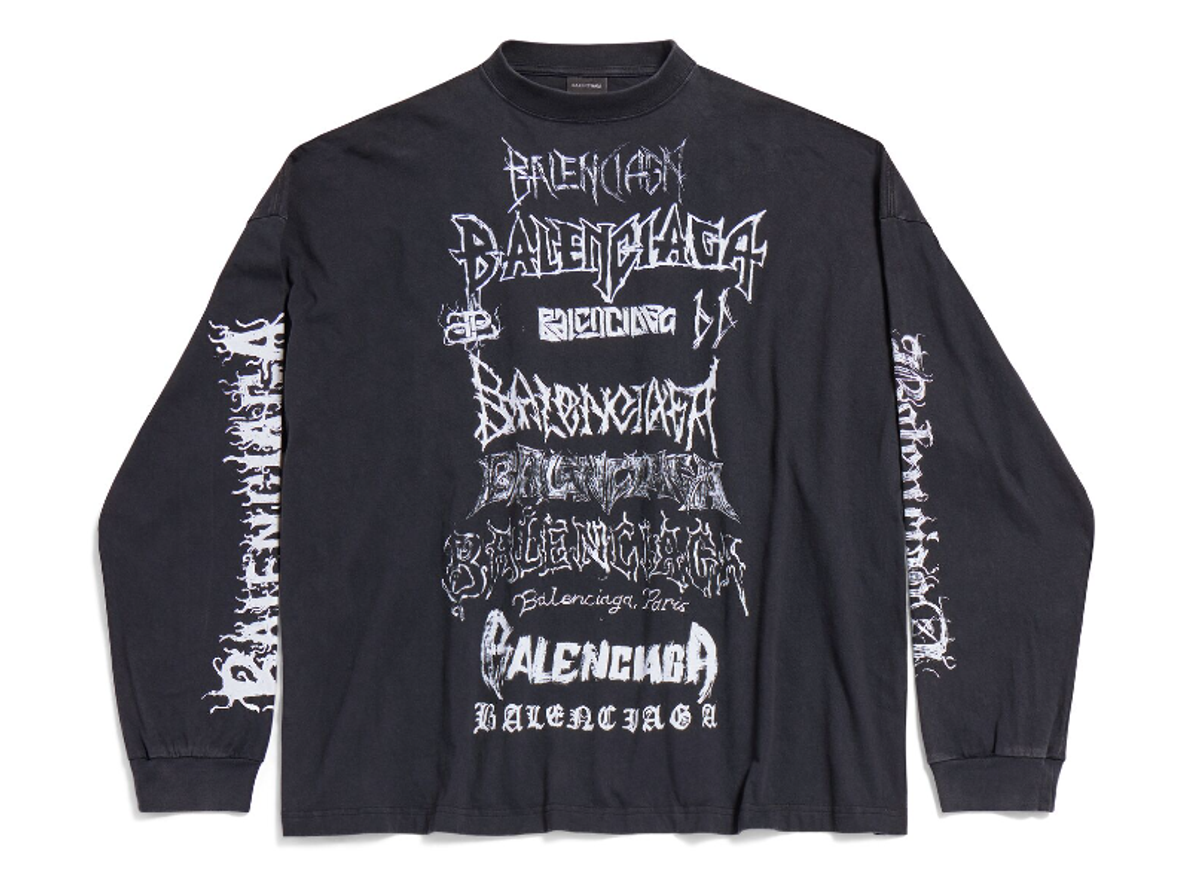 Balenciaga DIY Metal Long Sleeve T-Shirt