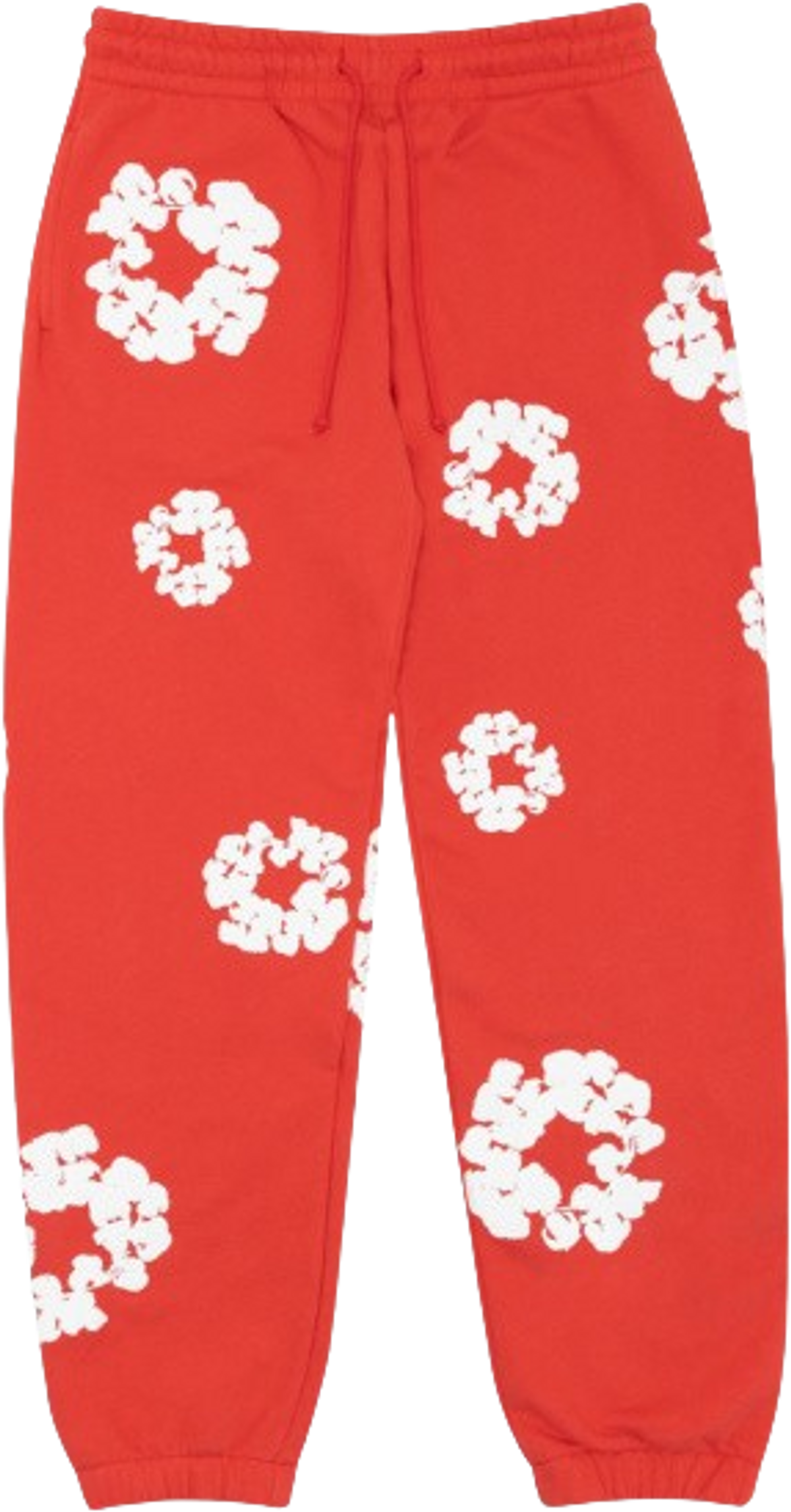 Denim Tears Red Cotton Wreath Sweatpants