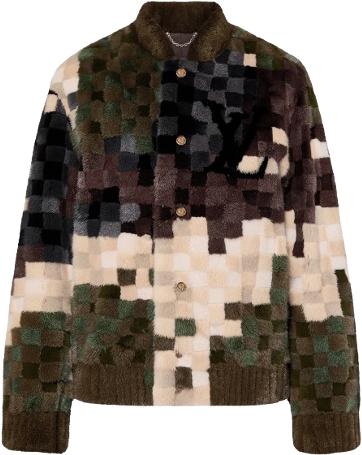 Louis Vuitton Camo Damier Mink Jacket