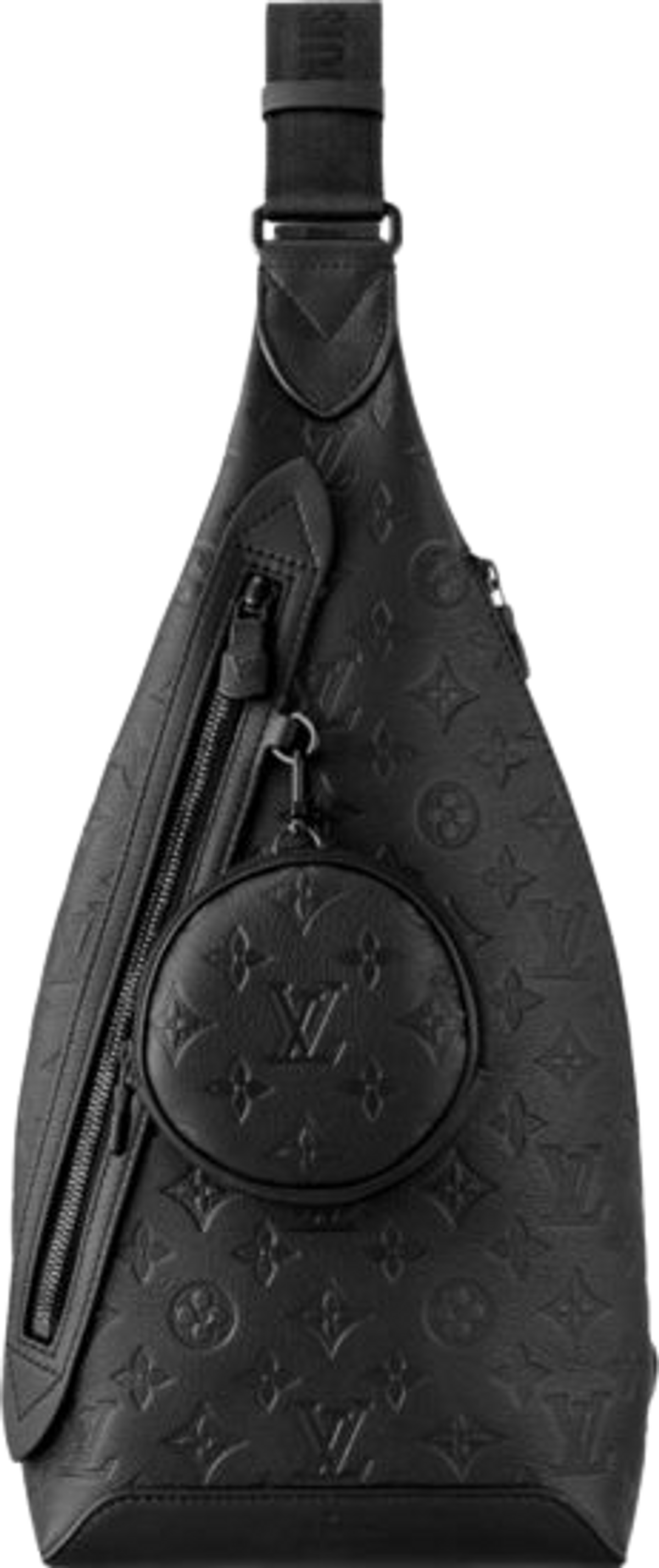 Louis Vuitton Black Monogram Leather Duo Sling Bag