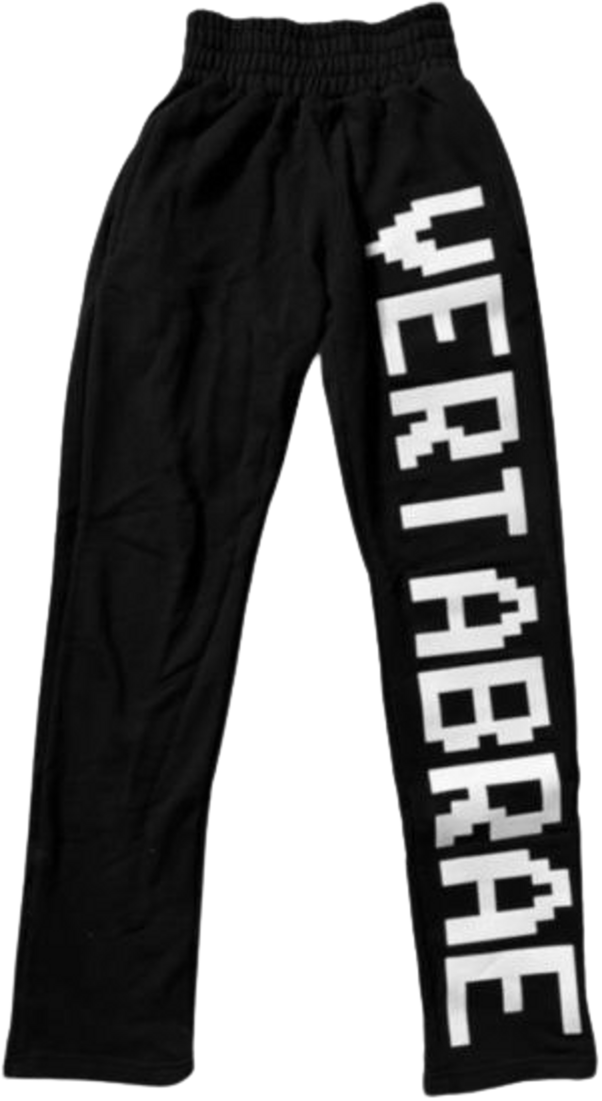 Vertabrae Black & White Vertical Logo Sweatpants
