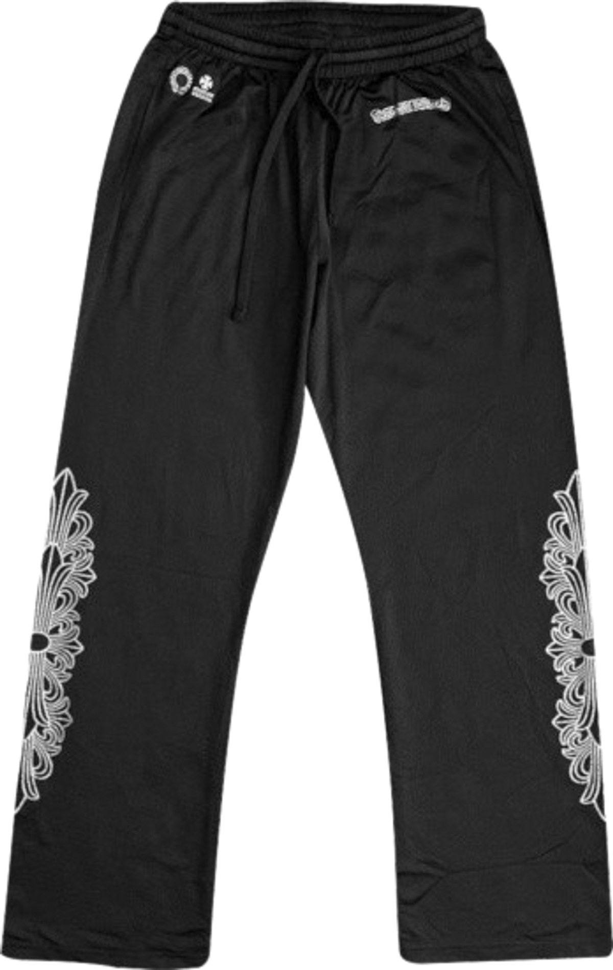 Chrome Hearts Black Mesh Warm-Up Pants