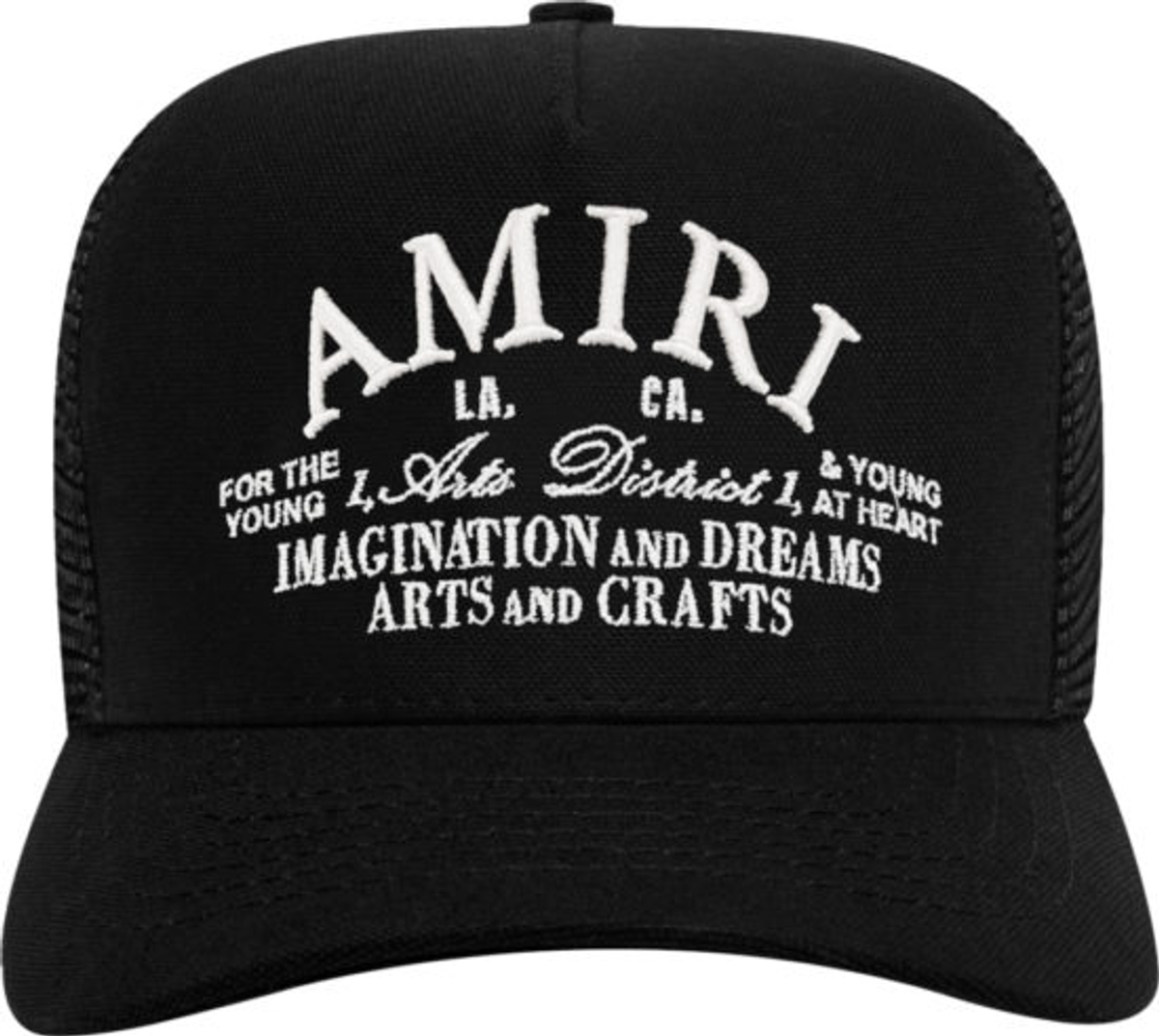 Amiri Black Logo Embroidered Baseball Cap