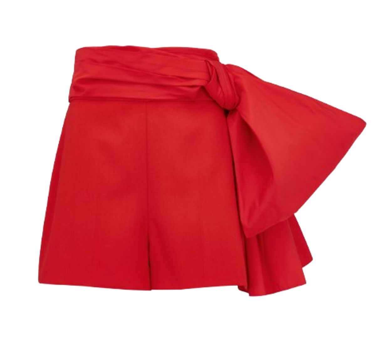 Alexander McQueen Lust Red Tailored Bow Shorts