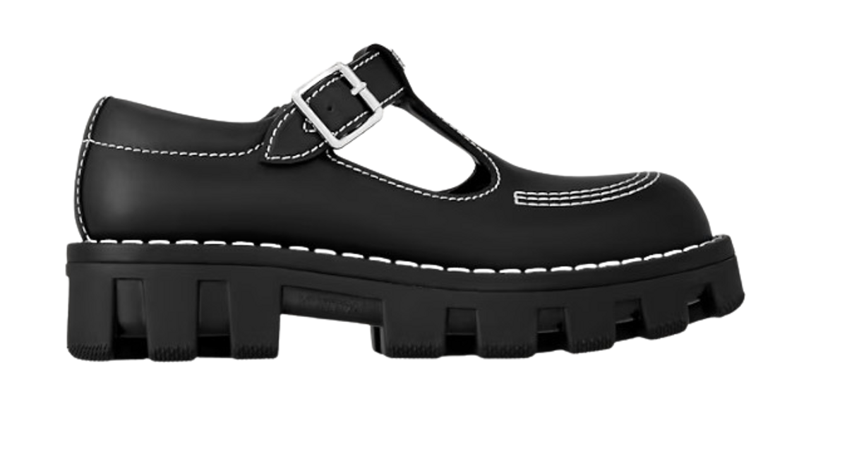 Louis Vuitton Black LV Checker Mary Jane Boots