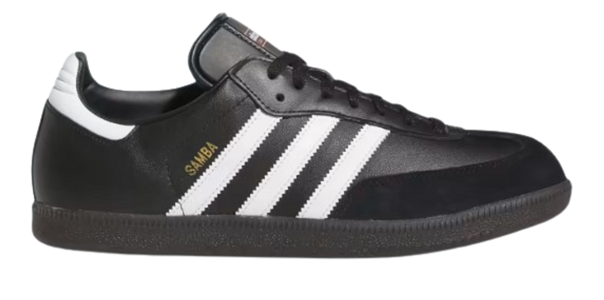 Adidas Black Samba Leather Sneakers