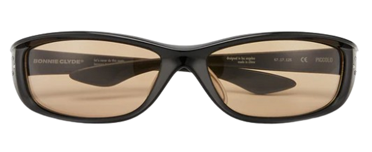 Bonnie Clyde Piccolo Black Brown Sunglasses