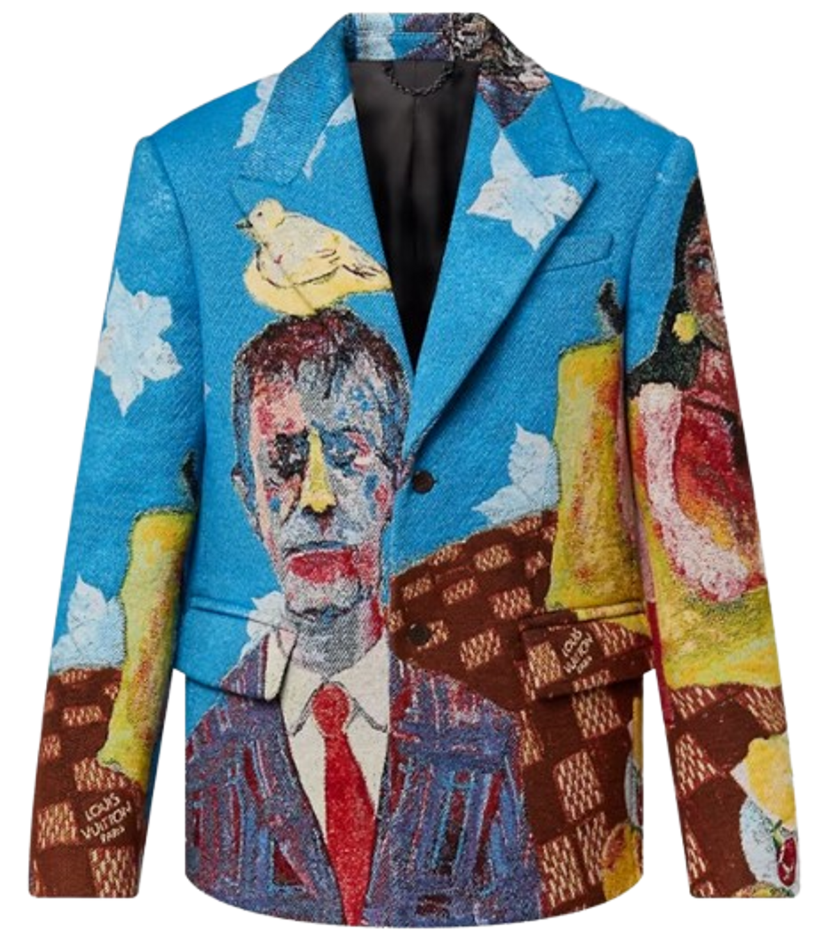 Louis Vuitton Single-Breasted Tailored Jacquard Jacket
