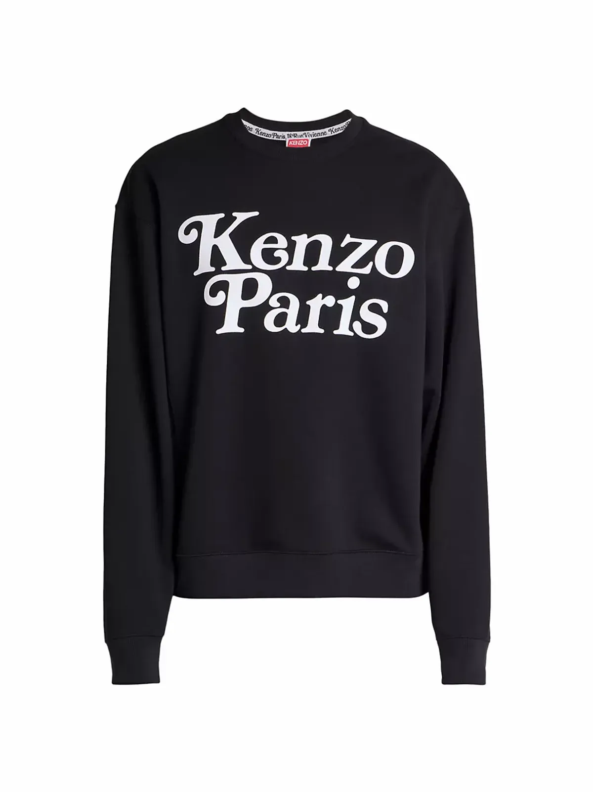 Kenzo Logo Cotton Crewneck Sweatshirt