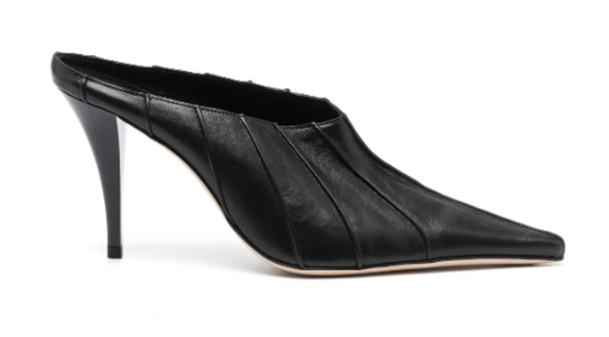 By Far Trish Black Nappa Leather