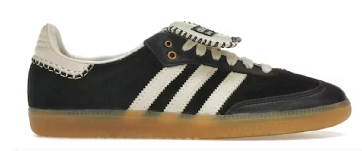 Adidas × Wales Bonner Core Black Samba Pony Tonal Sneakers