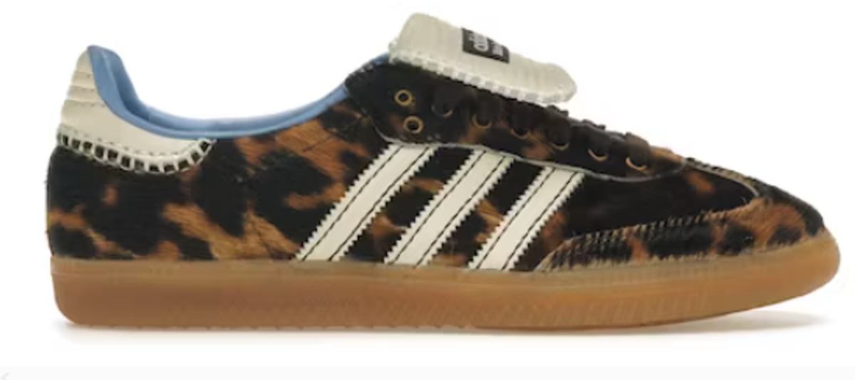 Adidas × Wales Bonner Leopard Samba Pony Sneakers