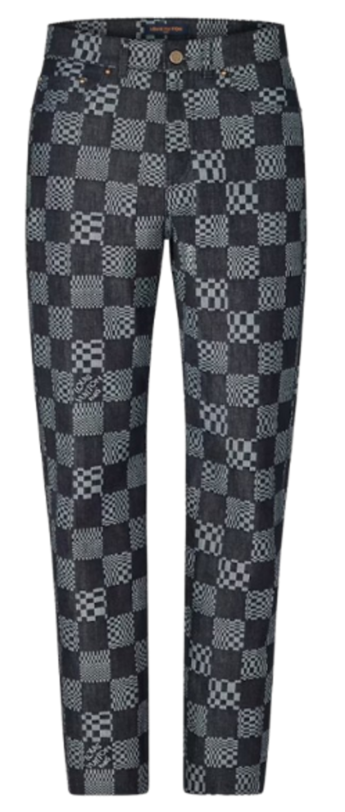 Louis Vuitton Distorted Damier Denim Pants