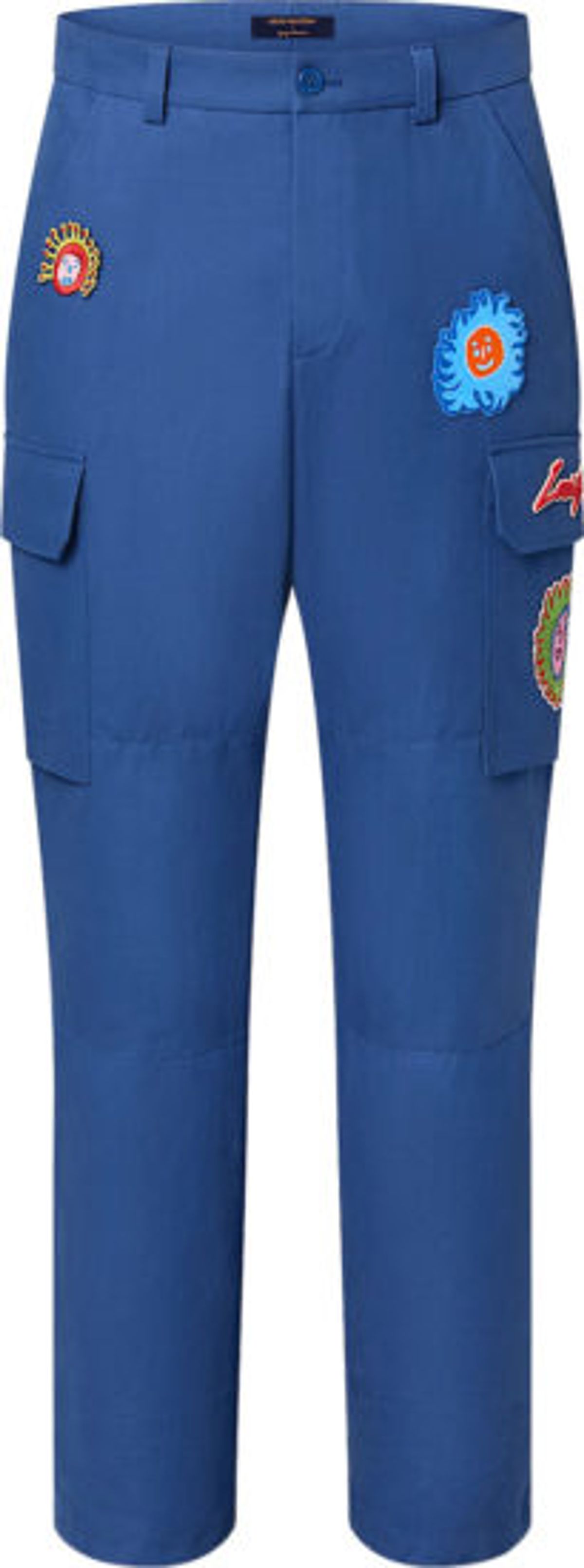 Louis Vuitton × Yayoi Kusama Embroidered Faces Cargo Trousers