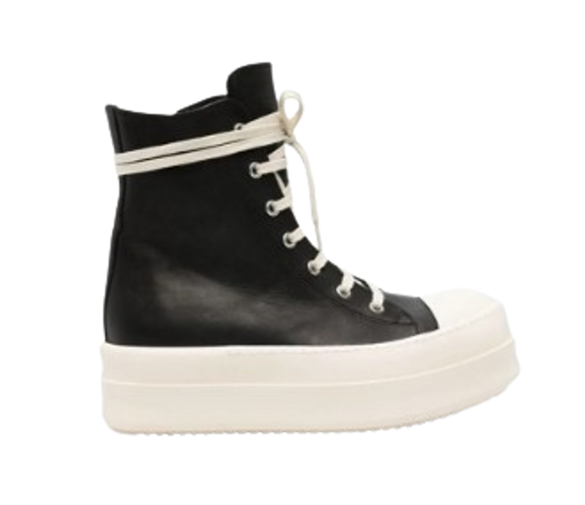 Rick Owens Black 50mm Lace-up Flatform Sneakers