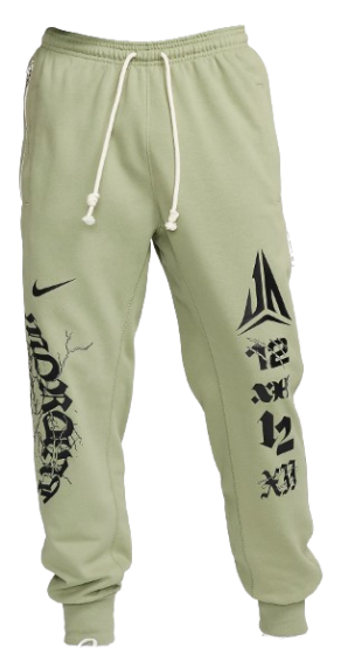 Nike Oil Green Dri-fit Jogger Basketball Pants