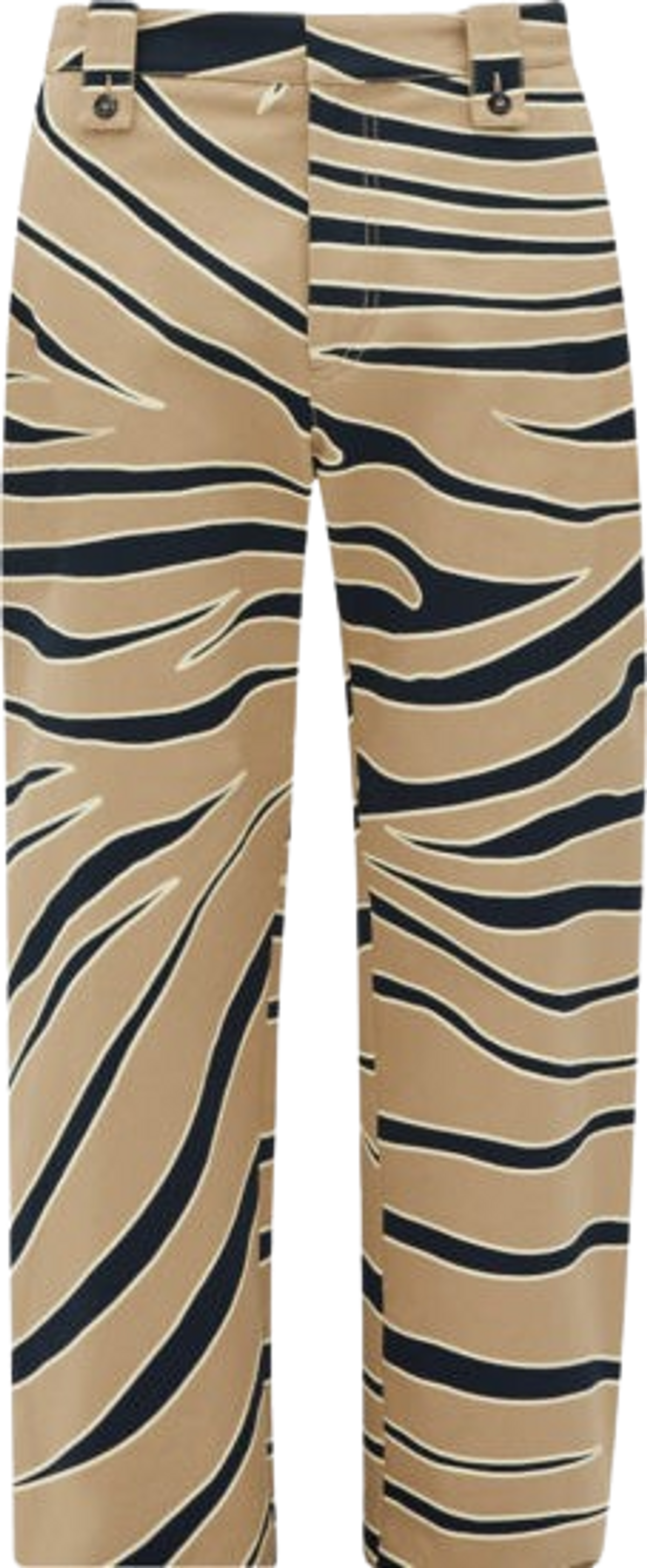 Bottega Veneta Animal Print Cotton Cargo Pants
