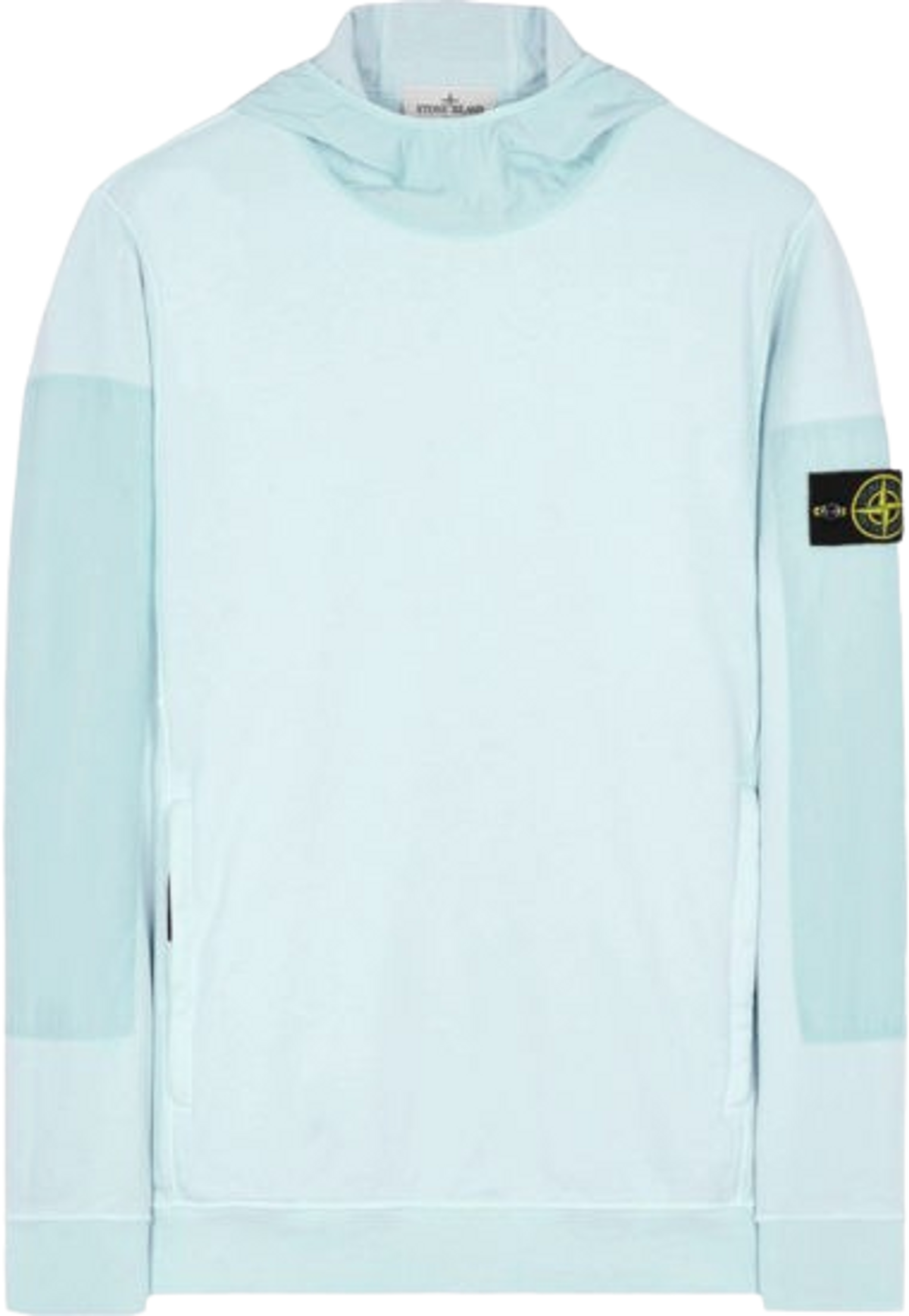 Stone Island Sky Nylon Fleece Hoodie