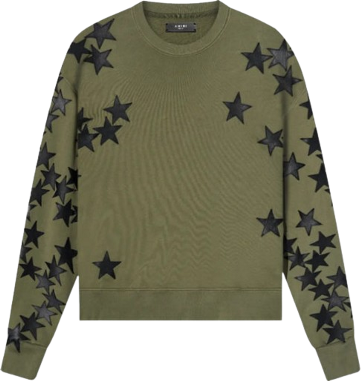 Amiri × Chemist Olive Green & Black Patch Sweatshirt