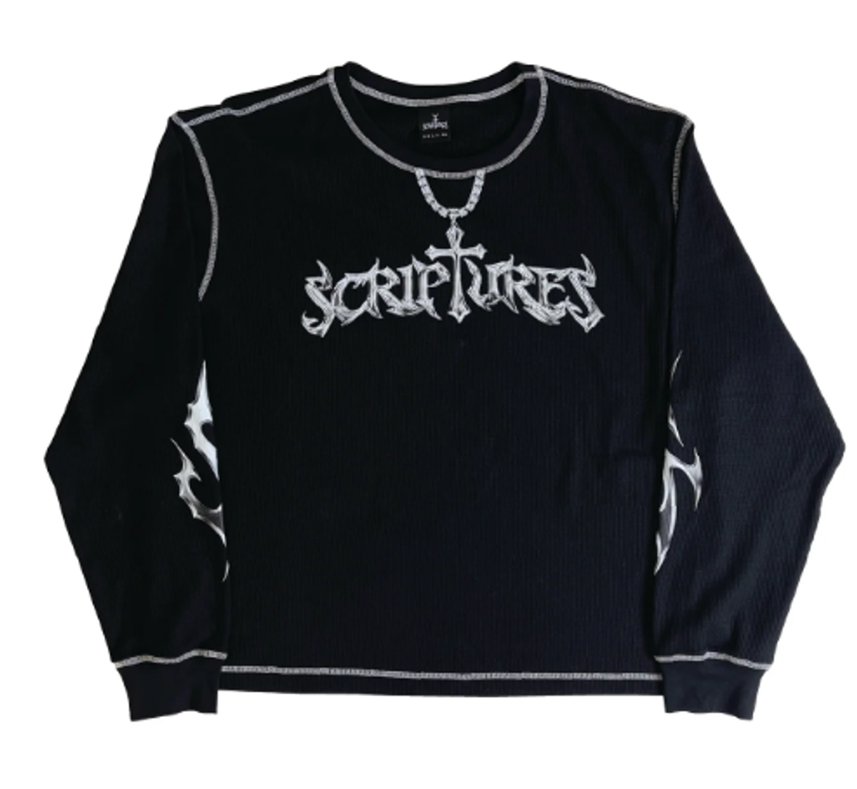 Scriptures Black Thermal Longsleeve T-Shirt