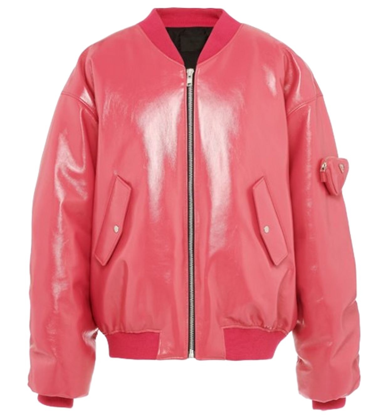 Prada Oversized Nappa Leather Bomber Jacket