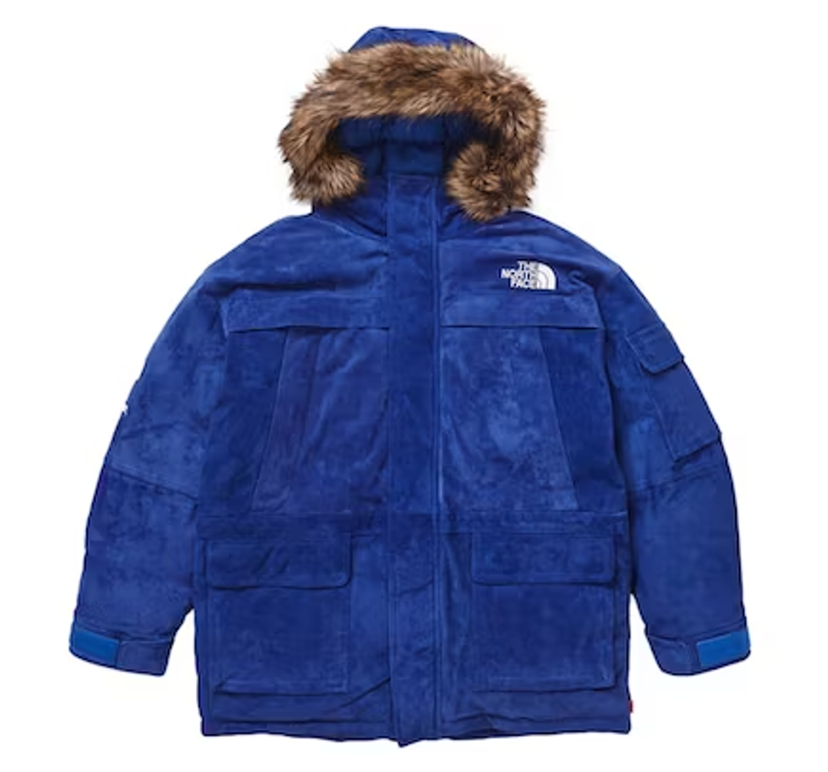 Supreme × The North Face Blue Suede 600-Fill Down Parka