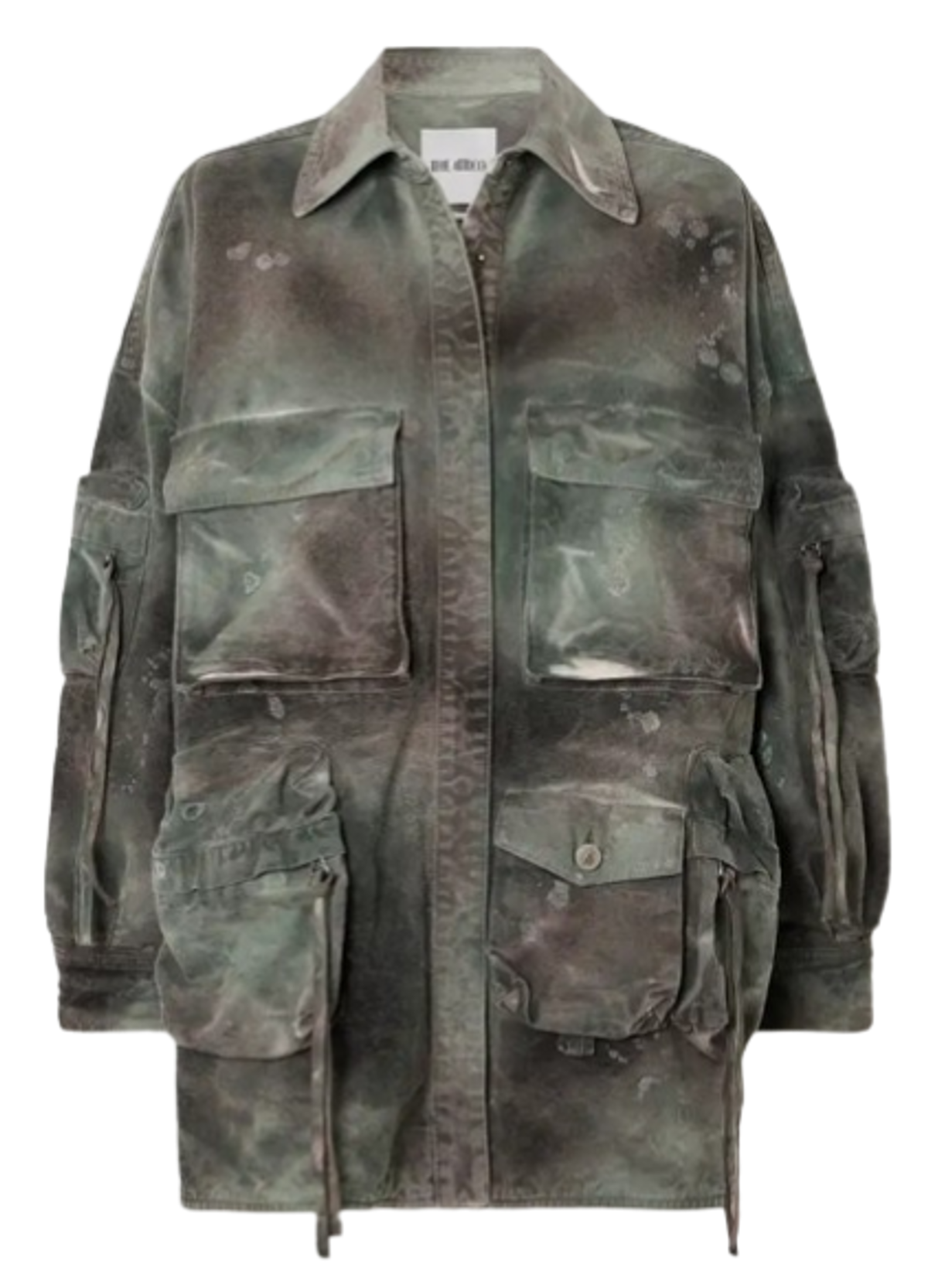 The Attico Stainde Green Camouflage The Fern Jacket