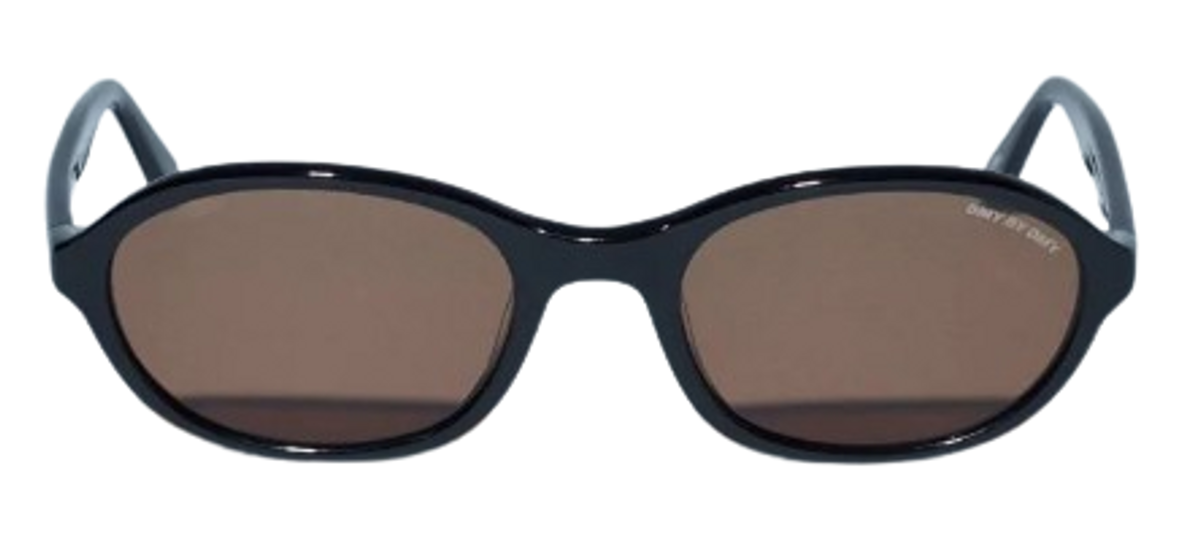 Dmy By Dmy Bibi Black Oval Sunglasses