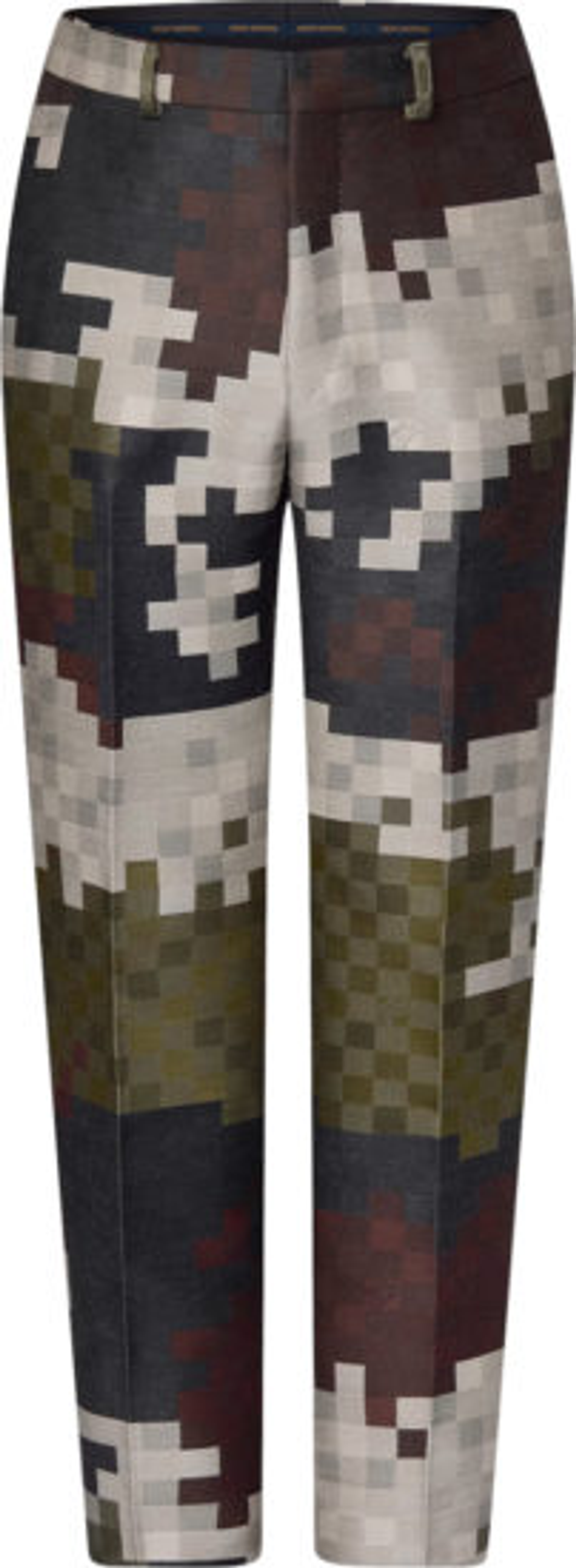 Louis Vuitton Green Damier Camo Cigarette Pants