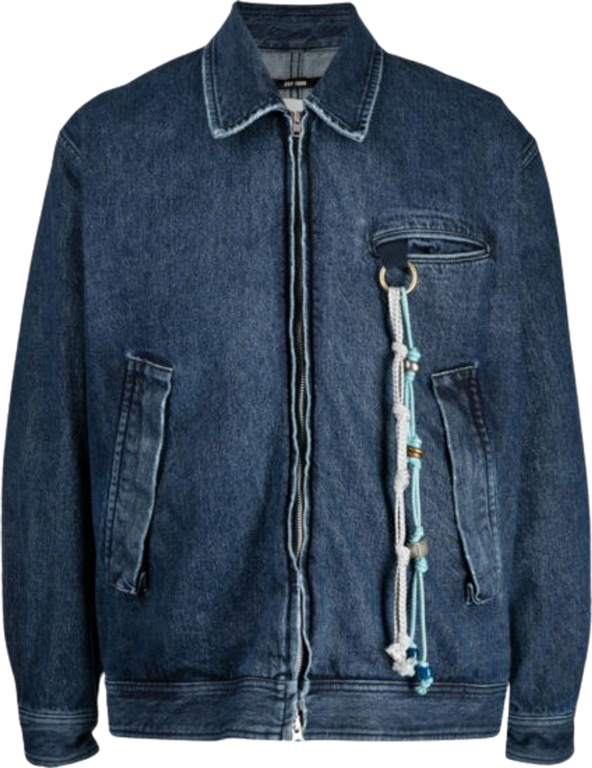 Song for the Mute Deep Indigo Denim Rope Tassel Jacket