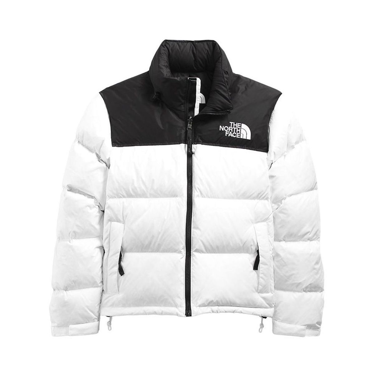 The North Face Retro Nuptse 700 Down Puffer Jacket White Black
