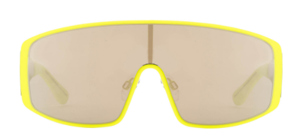 Carolina Lemke × Kim Kardashian West Merch Yellow Gemini D-Frame Acetate Sunglasses