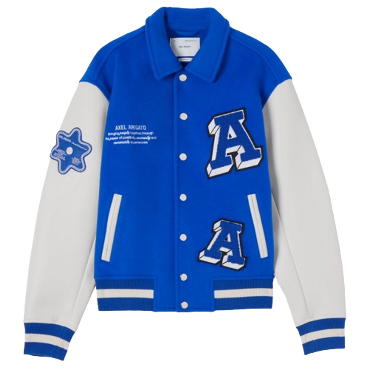 Axel Arigato Klein Blue Illusion Varsity Jacket