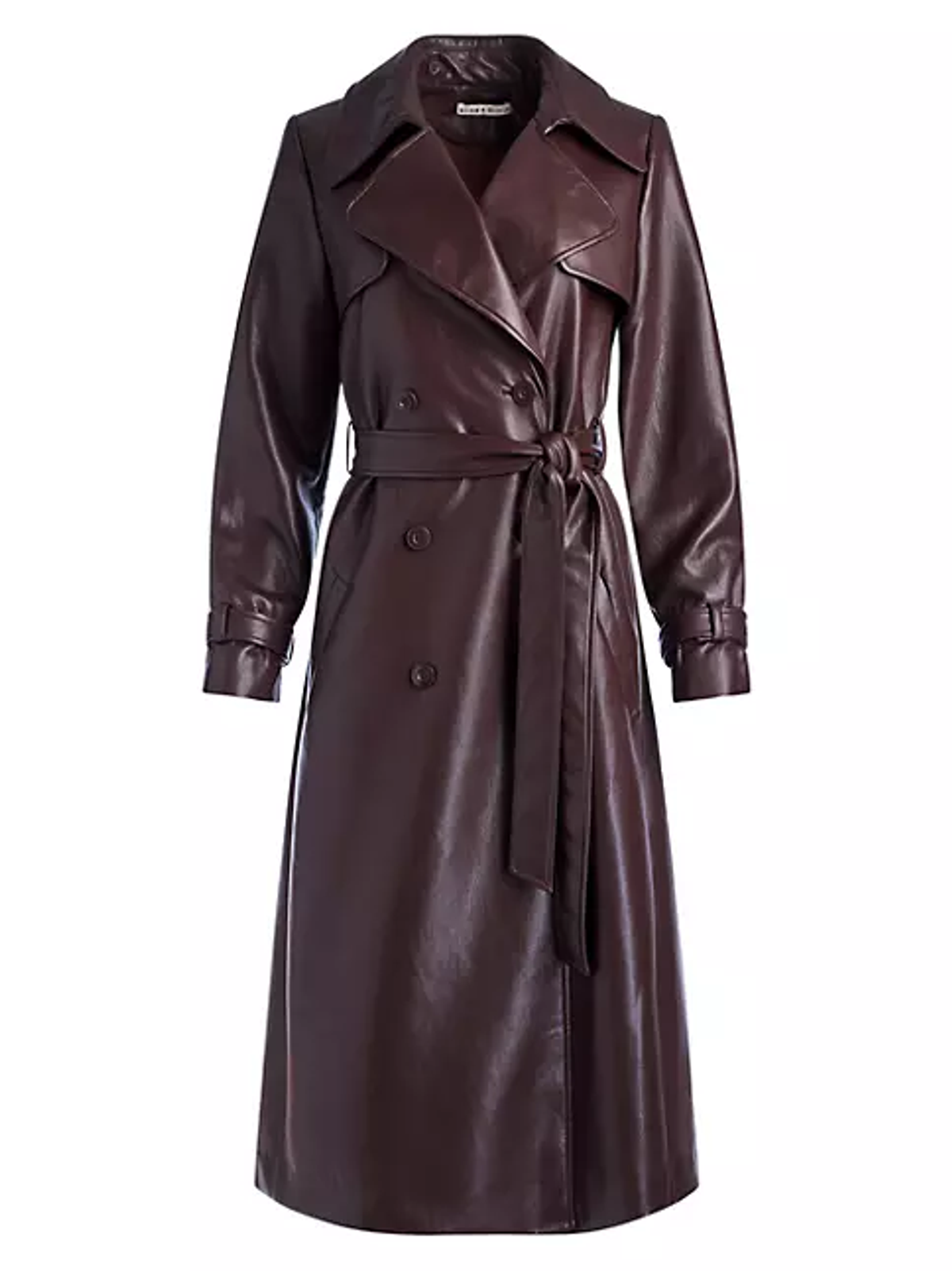 Alice+Olivia Elicia Vegan Leather Trench Coat