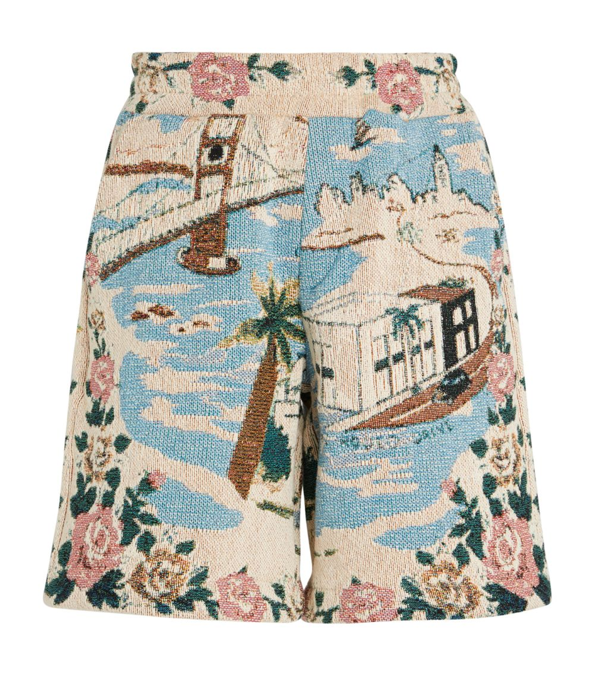 Amiri Cotton California-Tapestry Shorts