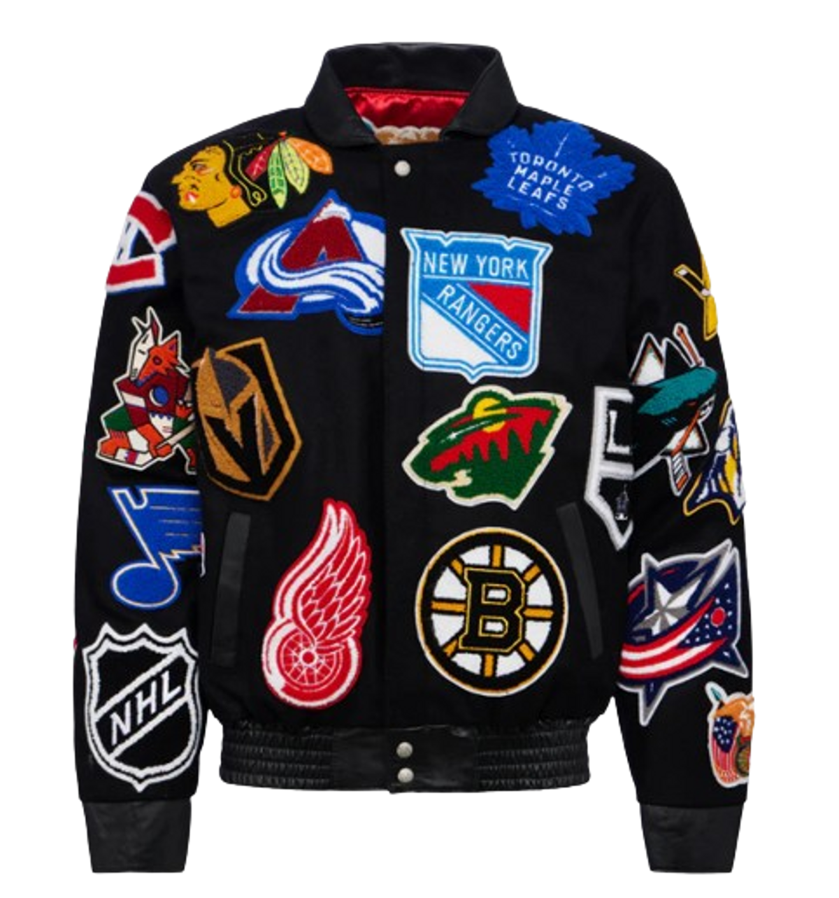 Jeff Hamilton Collage Wool Black Jacket
