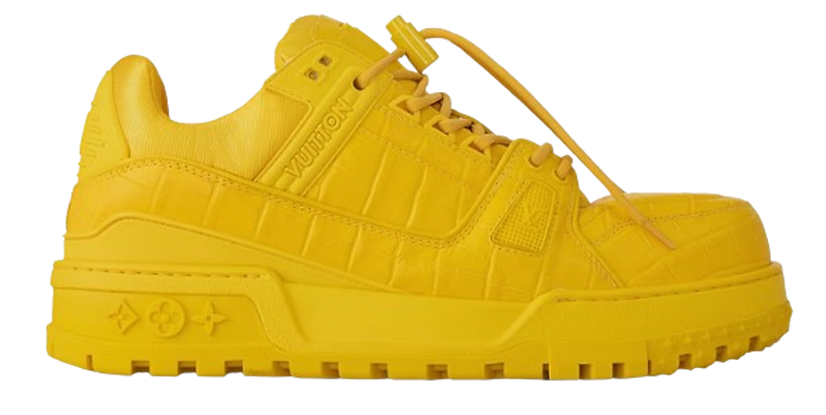 Louis Vuitton Yellow LV Trainer Maxi Sneakers