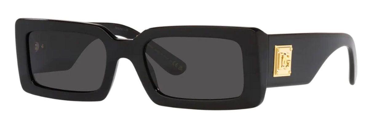 Dolce & Gabbana Black Rectangle DG4416 Sunglasses