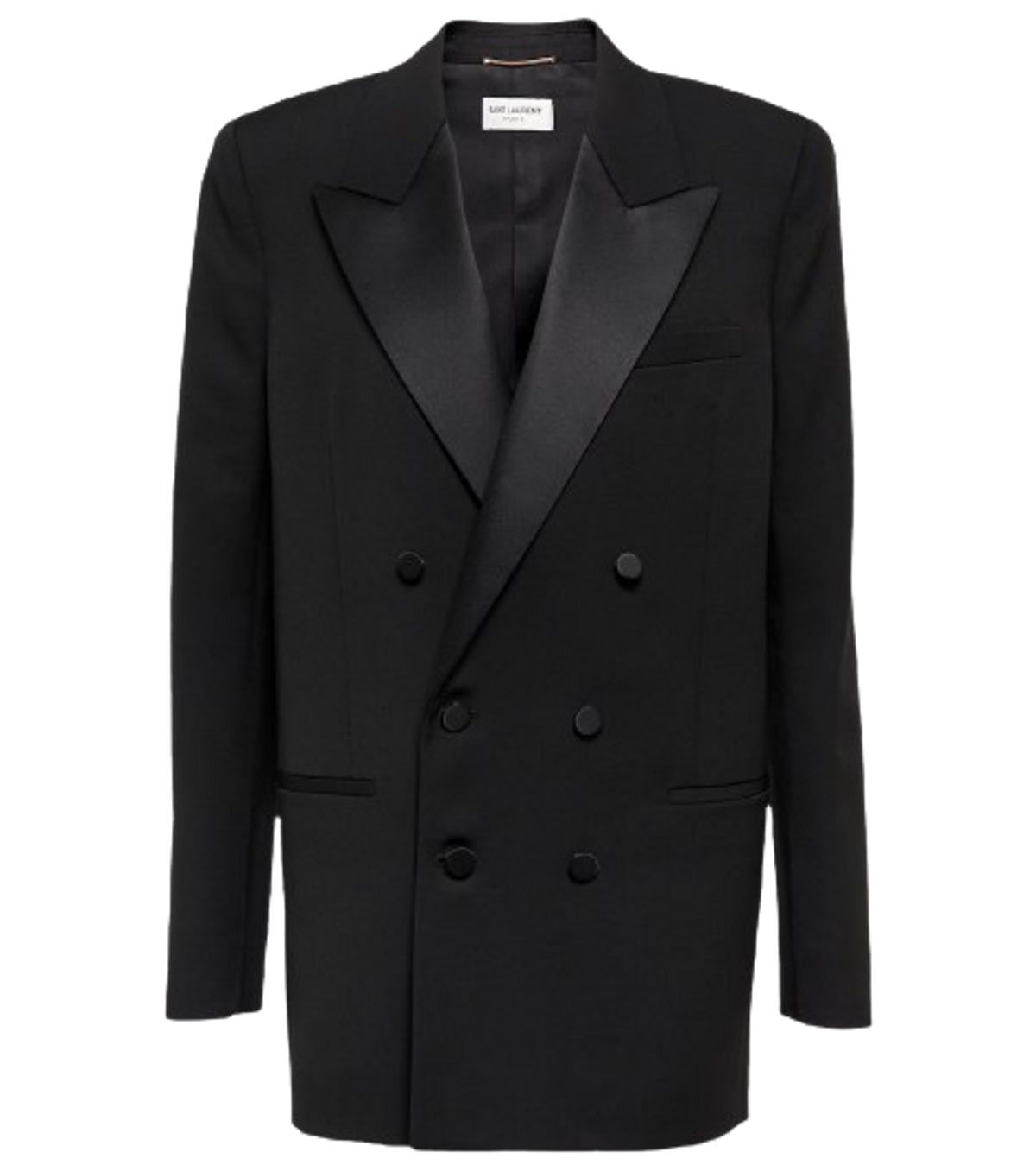 Saint Laurent Double-Breasted Wool Tuxedo Jacket