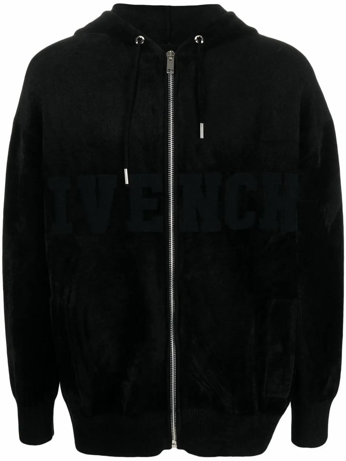Givenchy Grey Acid Wash-Print Hoodie