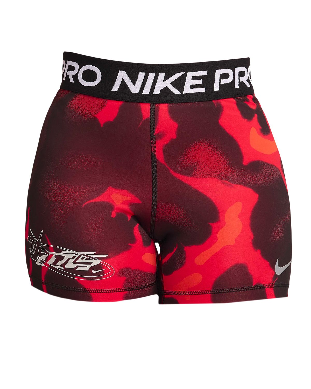 Nike × Megan Thee Stallion Merch Light Crimson Mid-Rise 5 Biker Shorts
