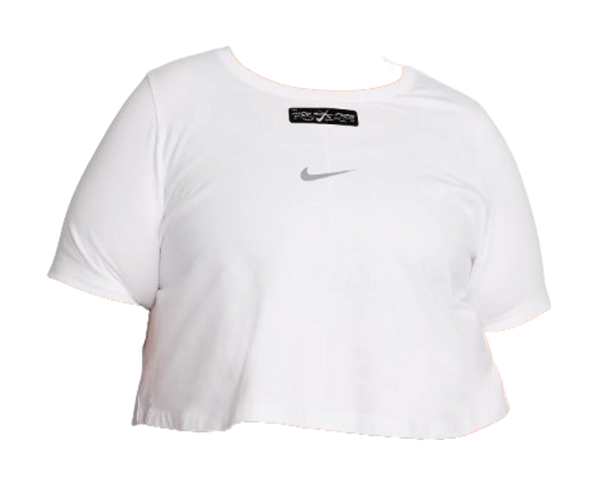 Nike × Megan Thee Stallion Merch White Cropped T-Shirt